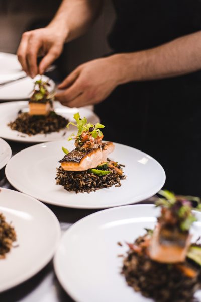 Préparation au restaurant du Musée