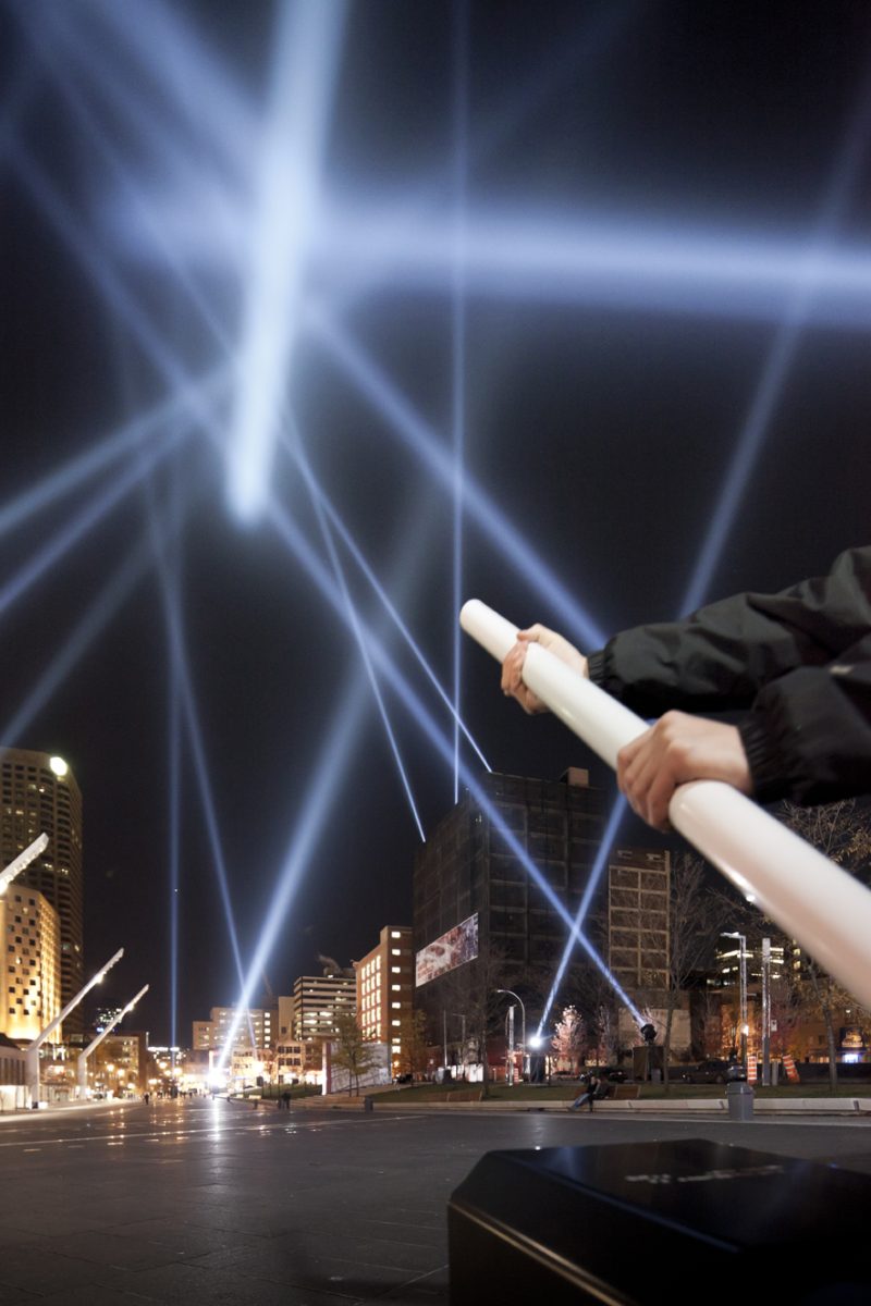 Rafael Lozano-Hemmer, Articulated Intersect, Relational Architecture 18, 2012