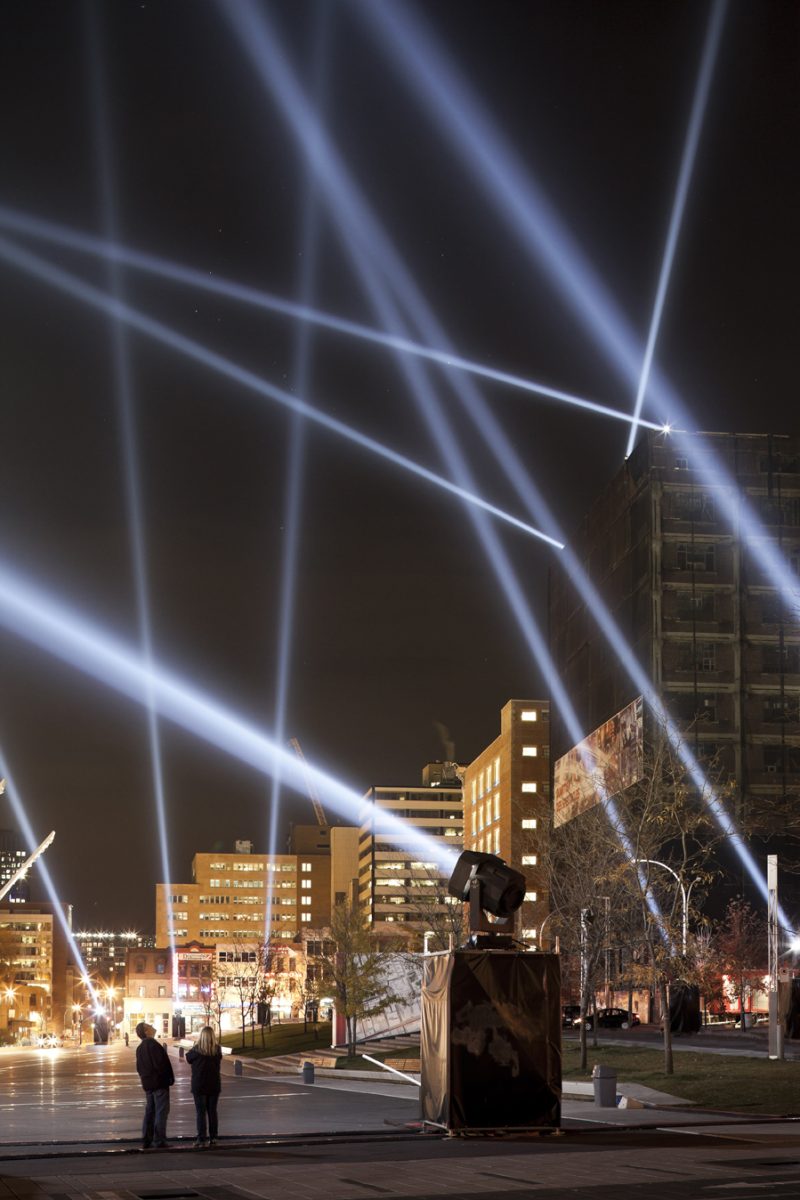Rafael Lozano-Hemmer, Articulated Intersect, Relational Architecture 18, 2012