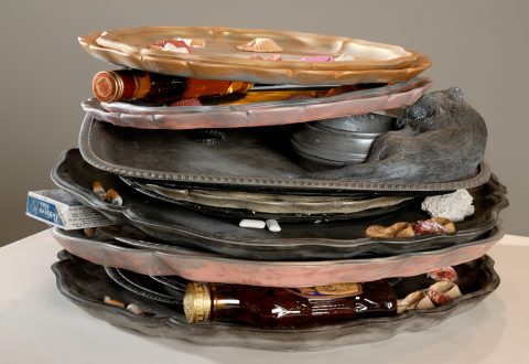 Liz Magor, Stack of Trays, 2008