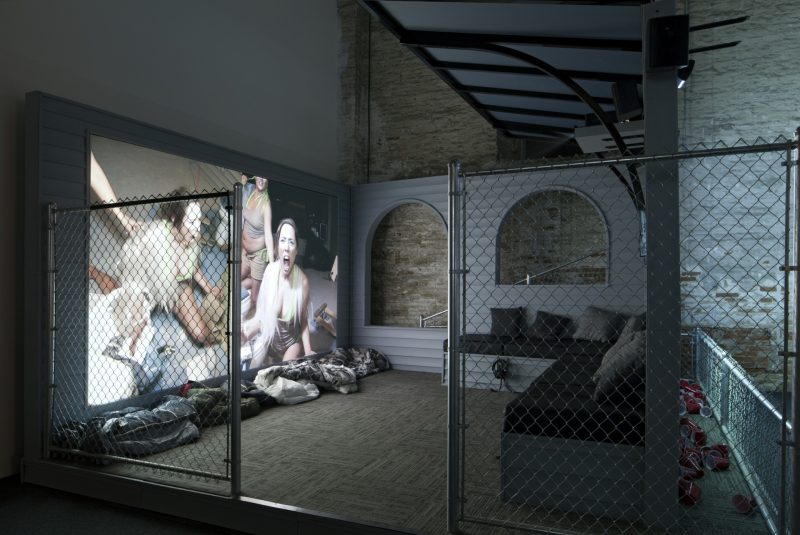 Lizzie Fitch and Ryan Trecartin, Priority Innfield (Fence), 2013