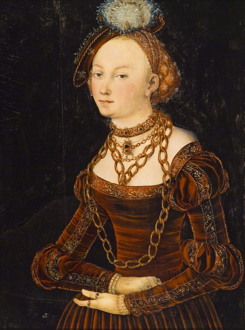 Lucas Cranach The Elder, Portrait Of A Lady, C. 1540