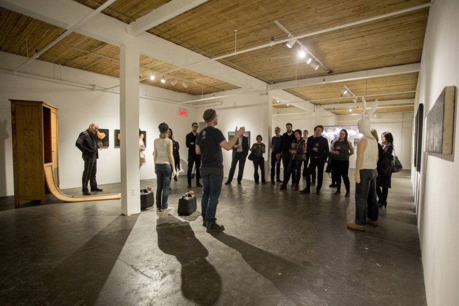 Visite de la galerie Art Mûr en compagnie de l’artiste Jean-Robert Drouillard