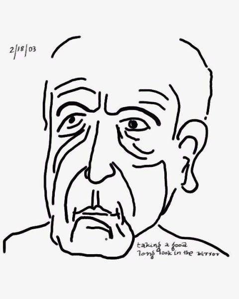 Leonard Cohen, Autoportrait, 2003