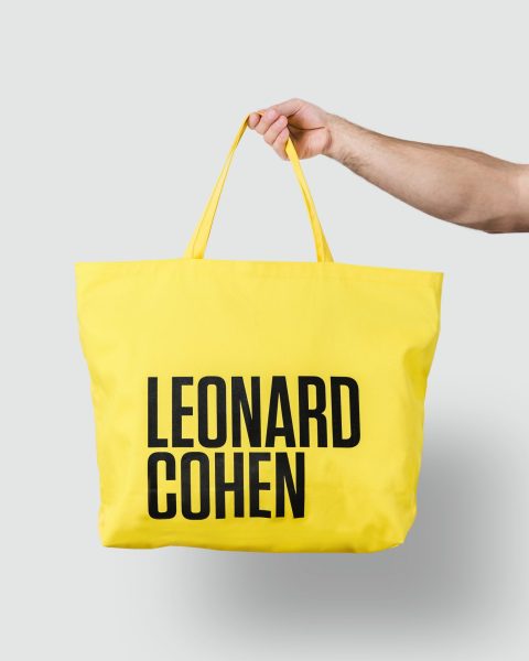 Sac jaune, exposition Leonard Cohen