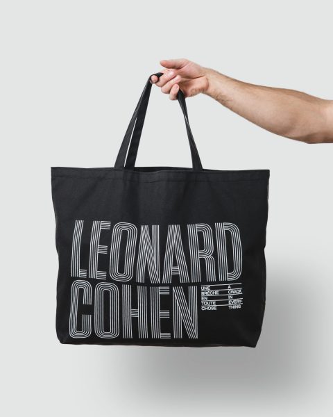 Sac noir, exposition Leonard Cohen