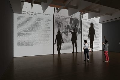 Rafael Lozano-Hemmer, Airborne Newscast, 2013