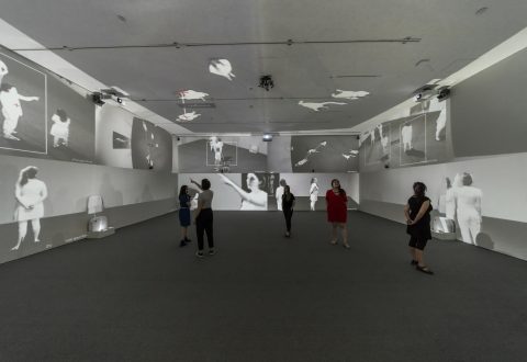 Rafael Lozano-Hemmer and Krzysztof Krzysztof Wodiczko, Zoom Pavilion, 2015