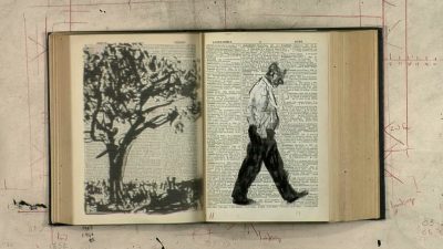 William Kentridge, Second-hand Reading (image tirée de la vidéo), 2013