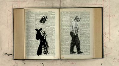 William Kentridge, Second-hand Reading (image tirée de la vidéo), 2013