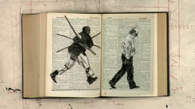 William Kentridge, Second-hand Reading (image tirée de la vidéo), 2013