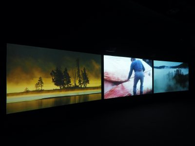 John Akomfrah, Vertigo Sea, 2015, vue de l’installation