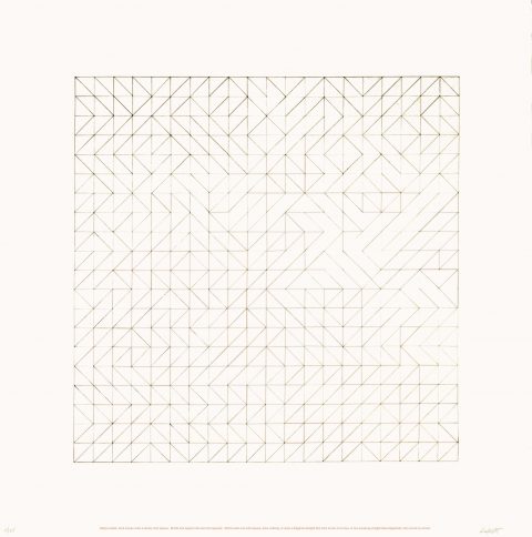 Five Lithograph Projects with Variations (tirée de l’album « Five Lithograph Projects with Variations »), vers 1970, Sol LeWitt, Lithographie, 15/25.