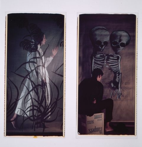 Modus vivendi, 1985, Abramovic et Ulay, 2 épreuves Polaroid couleur.