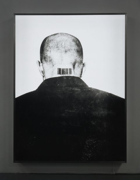 Generic Man, 1987-1989, tirage de 2002, Jana Sterbak, Diapositive d’étalage Duratran et boîtier lumineux.