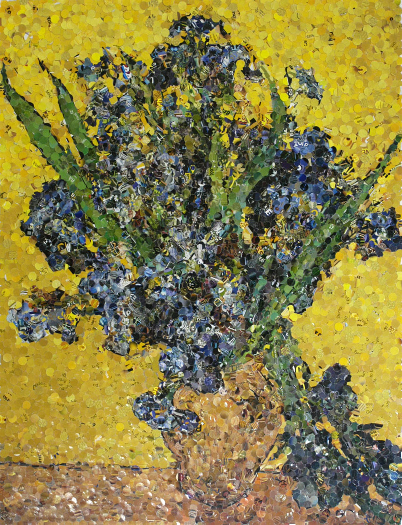 Irises, after Van Gogh (from Pictures of Magazines), 2004, Vik Muniz, Épreuve à développement chromogène, 5/6.