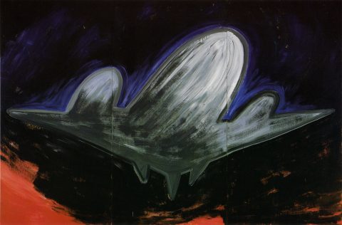 Airplane, 1983, Wanda Koop, Acrylique sur contreplaqué.