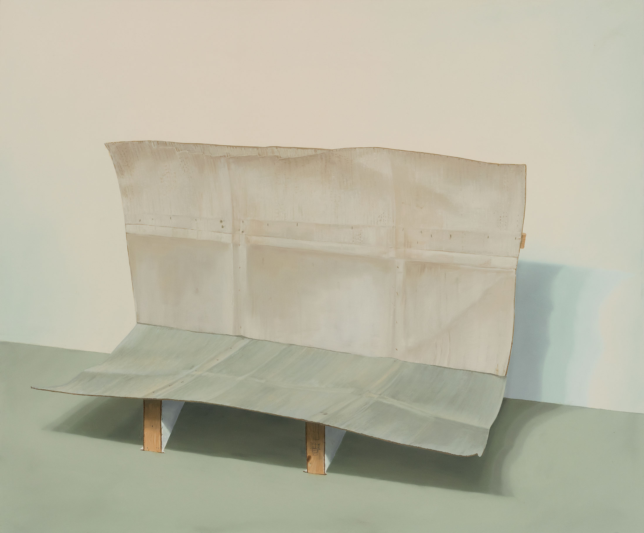 Maquette of Wall and Floor, 2008, Anthony Burnham, Huile sur toile.