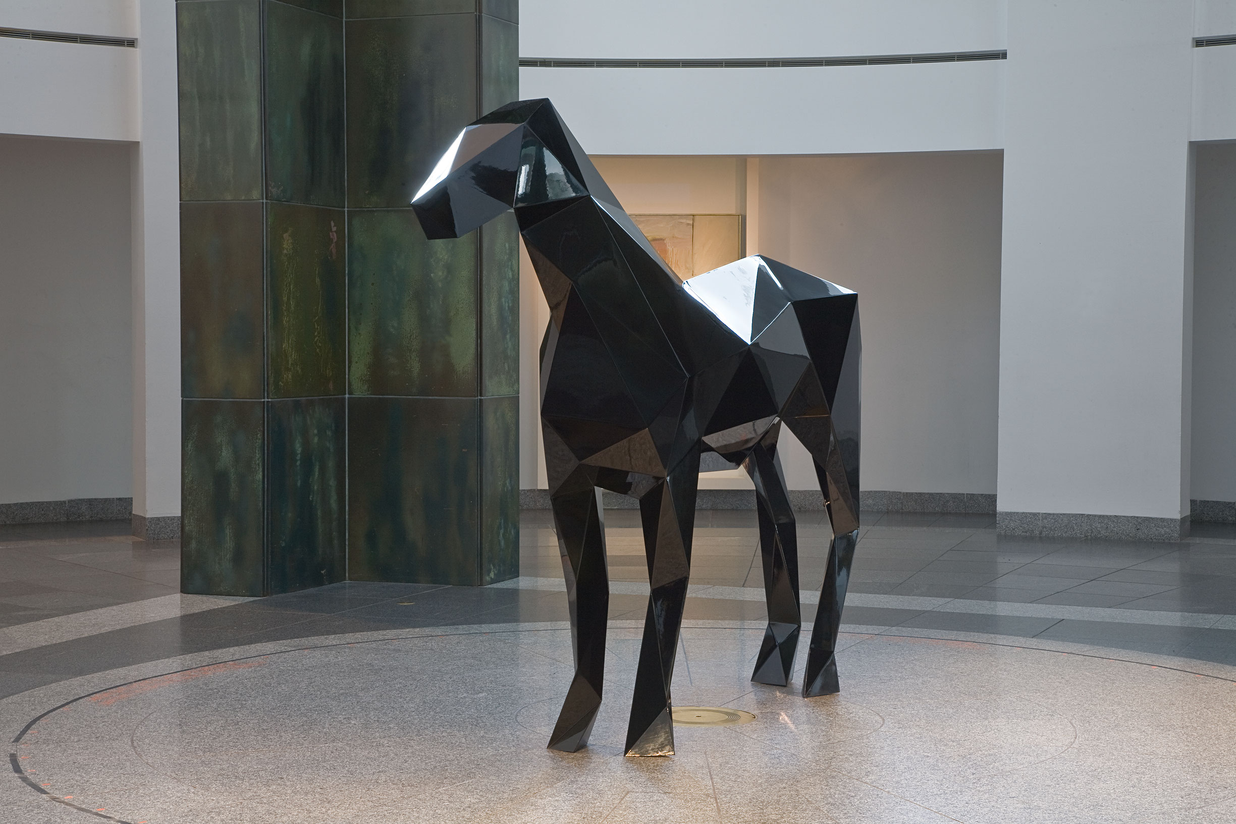 Le Cheval, 2009, Painted steel.