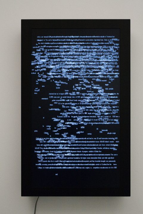 1911, 2006, Charles Sandison, Projection de données programmées par logiciel sur écran plat, 3/5.