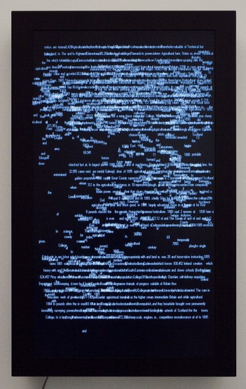 1911, 2006, Computered data projected on a flat screen, 3/5.