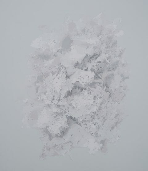 16716c9p, 2017, Jérôme Bouchard, Acrylique sur panneau de bois.